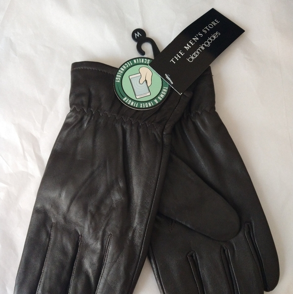 Bloomingdales Men's Leather Gloves - Picture 2 of 10